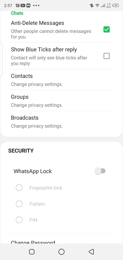 WhatsApp Delta — skärmbild 3